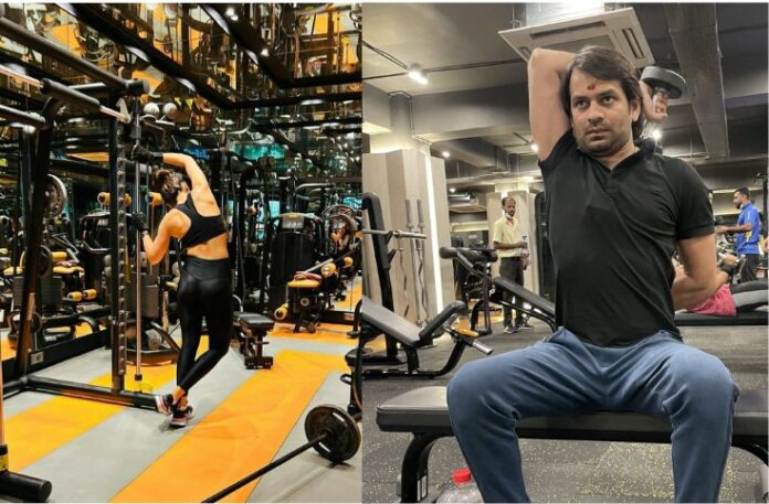 Tej Pratap and Mallika Sherawat Tej Pratap and Mallika Sherawat