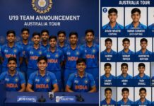 BCCI ने किया ऑस्ट्रेलिया के खिलाफ U19 टीम का ऐलान, सहवाग-द्रविड़ के बेटों को मिली जगह, कप्तानी इन खिलाड़ियों को BCCI announces India U19 Squad