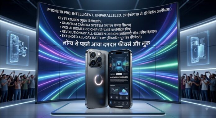 iPhone 18 Pro का इंतजार होगा खत्म, लॉन्च से पहले आया दमदार फीचर्स और लुक iPhone 18 Pro