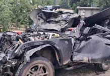हापुड़ गंगा एक्सप्रेसवे में पलटी थार, 4 दोस्तों की दर्दनाक मौत Hapur Accident