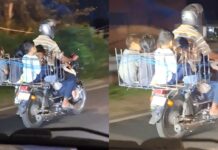 बाइक पर पीछे लोहे की टोकरी में बैठे 5 बच्चे, एक बच्चा चालक के पास, हाईवे पर खिलवाड़ का वीडियो वायरल Karnataka viral video
