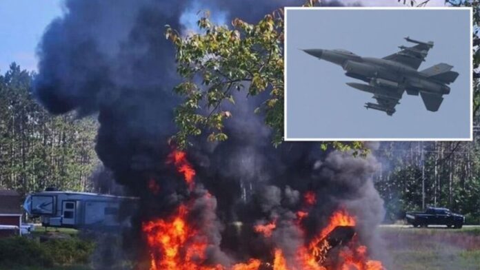 US F-16 fighter jet crash US F-16 fighter jet crash