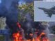 मिशिगन में ट्रेनिंग के दौरान बड़ा हादसा! अमेरिकी F-16 फाइटर जेट पक्षी से टकराकर क्रैश, पायलट ने पैराशूट से बचाई जान US F-16 fighter jet crash