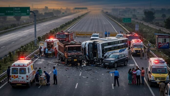 Baghpat road accident Baghpat road accident