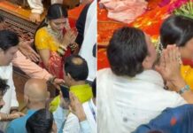 लालबाग में गोविंदा को भीड़ से बचाने के लिए कोमल रानी ने खींचा हाथ, पत्नी नहीं रूमर्ड गर्लफ्रेंड संग पहुंचे बप्पा के दरबार Govinda sunita ahuja, Govinda Komal Rani Lalbaugcha Raja
