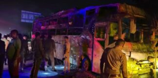 यमुना एक्सप्रेसवे पर स्लीपर बस में आग लगने से 9 यात्रियों की जलकर मौत, 5 घंटे चले रेस्क्यू में बड़ा हिआ बड़ा खुलासा Yamuna Expressway Sleeper Bus Fire
