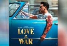 Love and War First Look: खून से सना हाथ, आंखों में जुनून, रणबीर कपूर की फिल्म का फर्स्ट लुक आउट Love and War First Look Ranbir Kapoor
