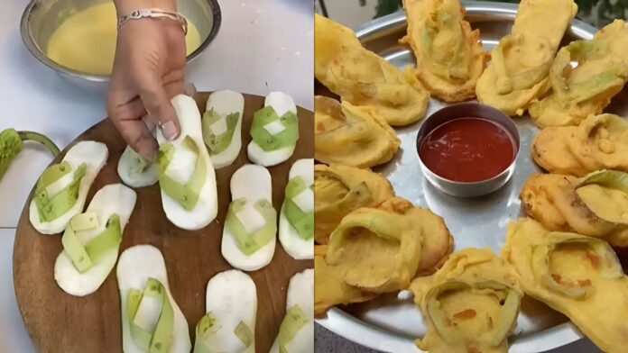 Video of slipper-shaped fritters made from bottle gourd goes viral Video of slipper-shaped fritters made from bottle gourd goes viral