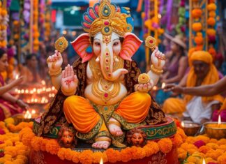 गणपति पंडाल नहीं जा पाए? घर बैठे बप्पा की भव्य मूर्ति के साथ बनाएं फोटो, AI के ये Prompts आएंगे काम Ganesh Chaturthi AI Photo Prompts