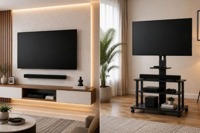 TV Hanging On Wall TV Hanging On Wall