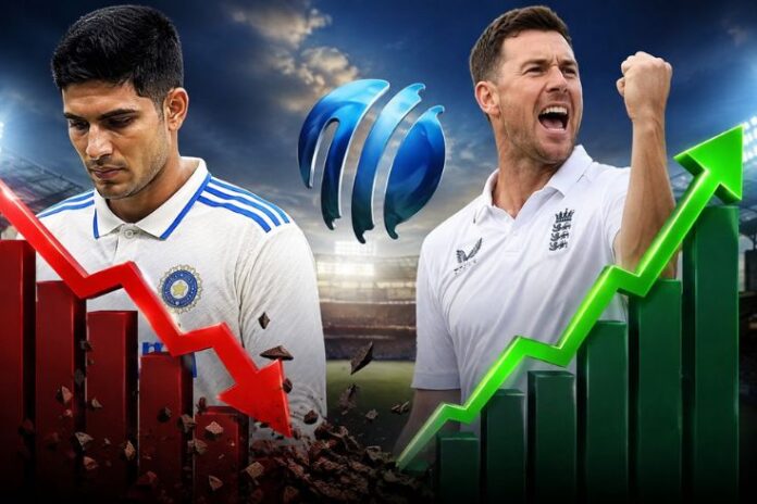 ICC Test ranking Shubman Gill down robinson top five big jump ICC Test ranking Shubman Gill down robinson top five big jump
