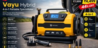 सिर्फ टायर पंप नहीं, कई काम आएगा ये डिवाइस! Portronics ने लॉन्च किया Vayu Hybrid inflate tires this device performs multiple tasks Portronics Vayu Hybrid launched