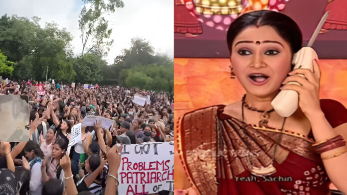 '1 कचौड़ी 2 समोसे' सालों पुराना डायलॉग बना वुमन प्रोटेस्ट का नारा, TMKOC कनेक्शन ने बढ़ाई चर्चा