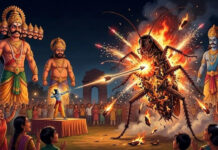 बुराई और गंदगी पर प्रहार, पीतमपुरा की रामलीला में रावण संग जलेगा 30 फीट का कॉकरोच