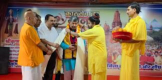 राज्यसभा सांसद दिनेश आर्य ने चित्रगुप्त पीठ में किए मां आदिशक्ति के दर्शन Rajya Sabha MP Dinesh Arya
