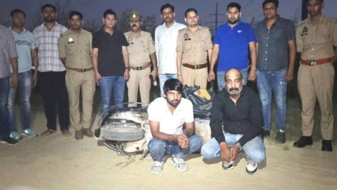 गाजियाबाद में मधुबन बापूधाम पुलिस और स्वाट टीम की संयुक्त कार्रवाई, मुठभेड़ में एक आरोपी घायल, गांजे की कीमत करीब 15 लाख रुपये
