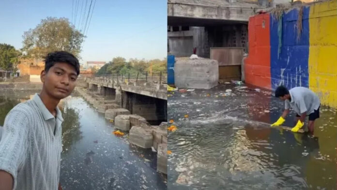 8 महीने की मेहनत हुई बेकार! अजनार नदी फिर कचरे से भरी, बिट्टू तबाही ने दोबारा शुरू किया अकेले अभियान