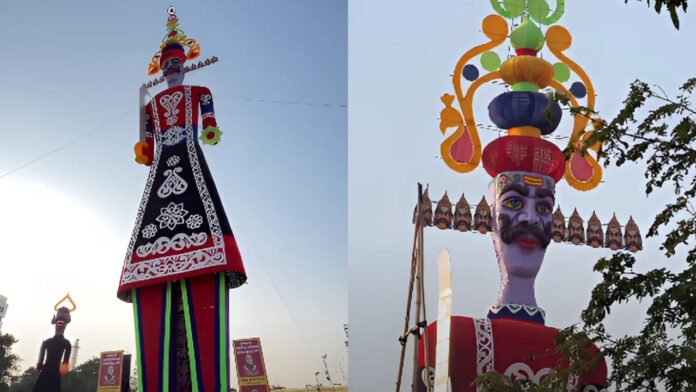 दिल्ली में जलेगा 221 फुट का वाटरप्रूफ रावण! बनाने में लगे 3 महीने और खर्च हुए 38 लाख रुपये