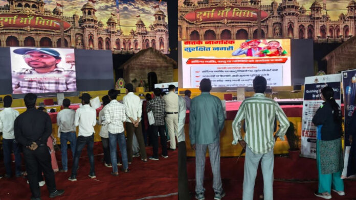 रामलीला के मंच से बाहरी जिला पुलिस का संदेश ‘सतर्क नागरिक, सुरक्षित समाज, नशामुक्त दिल्ली, साइबर अपराध मुक्त भारत’