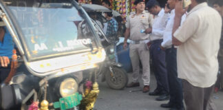 ब्रह्मपुरी पुलिया से जीरो पुस्ता रोड तक विशेष अभियान पांच ई-रिक्शा जब्त, 112 चालान काटे