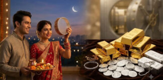 करवा चौथ के मौके पर फिसला सोने-चांदी का दाम, सिल्वर 1000 रुपये टूटा, जानें आज के ताजा रेट