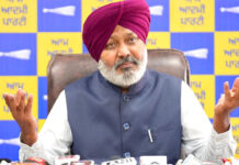 पंजाब में नशों का इस्तेमाल 5.5% कम हुआ, भाजपा शासन में दिल्ली में 28% और हरियाणा में 42% बढ़ा: हरपाल सिंह चीमा