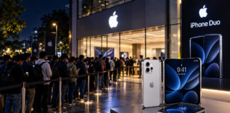 iPhone Duo का जबरदस्त क्रेज, पहली सेल से पहले Apple स्टोर के बाहर जुटी भीड़