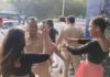 बीच सड़क पर किन्नरों का तांडव, SSP ऑफिस के सामने कार पर चढ़े, राहगीर से की मारपीट, पुलिस ने संभाला मोर्चा
