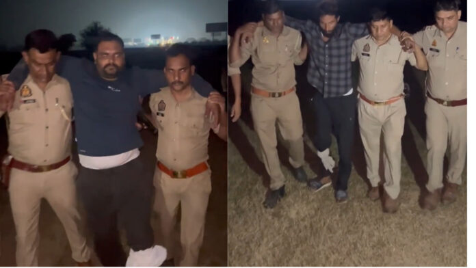 अपहरण के बाद युवक की हत्या के मामले में दो आरोपी मुठभेड़ में गिरफ्तार