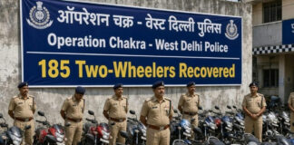 ऑपरेशन चक्र का बड़ा प्रहार, पश्चिमी दिल्ली पुलिस ने 185 दोपहिया वाहन बरामद कर चोरों के नेटवर्क को दी करारी चोट