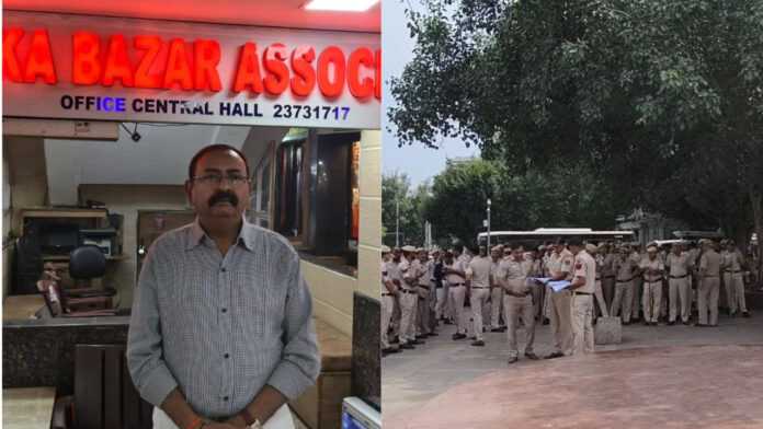सियासी झंडे की जंग में पालिका बाजार पर सुरक्षा का पहरा, 400 दुकानों के कारोबार पर मंडराया संकट