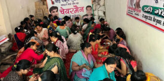 करवाचौथ पर पंकज लूथरा की अनूठी पहल, आठ स्थानों पर सजे मेहंदी के रंग