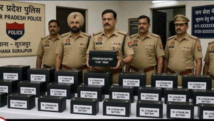 दिल्ली में बैटरी चोर गिरोह का भंडाफोड़, 20 लिथियम बैटरियां बरामद